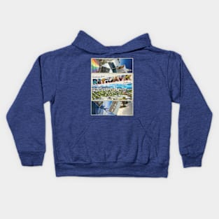 Greetings from Reykjavik in Iceland Vintage style retro souvenir Kids Hoodie